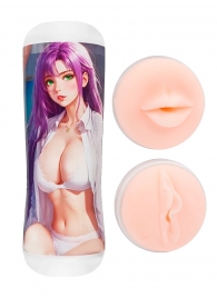 Двусторонний мастурбатор аниме - ротик и вагина - Tokyo Style - в Туле купить с доставкой