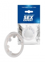 Эрекционное кольцо с мягкой стимулирующей насадкой - Sex Expert - в Туле купить с доставкой