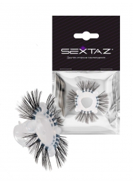 Эластичное эрекционное кольцо с черными «ресничками» - Sextaz - в Туле купить с доставкой