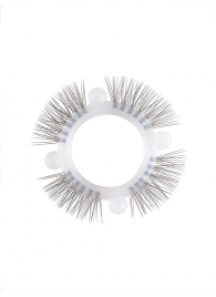 Эластичное кольцо с «ресничками» и 4 шариками - Sextaz - в Туле купить с доставкой