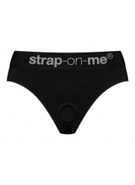 Черные трусики для насадок Heroine Lingerie Harness - size XL - Strap-on-me - купить с доставкой в Туле