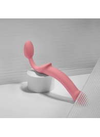 Розовый безремневой страпон Strap-on-me Semi-Realistic Bendable Strap-On size XL - Strap-on-me - купить с доставкой в Туле