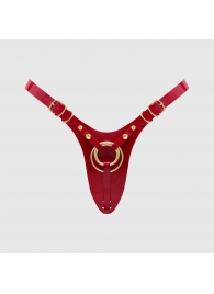 Красный пояс для фиксации насадок Strap-On-Me Leatherette Harness Fabulous - Strap-on-me - купить с доставкой в Туле