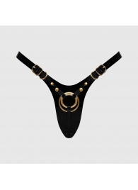 Черный пояс для фиксации насадок Strap-On-Me Leatherette Harness Fabulous - Strap-on-me - купить с доставкой в Туле