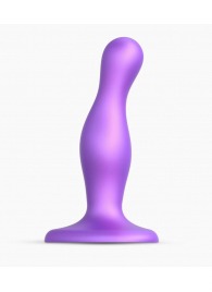 Фиолетовая насадка Strap-On-Me Dildo Plug Curvy size S - Strap-on-me - купить с доставкой в Туле