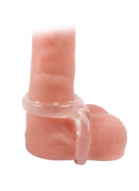 Прозрачное двойное эрекционное кольцо - Sex Expert - в Туле купить с доставкой