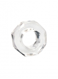 Прозрачное эрекционное кольцо в форме гайки - Sex Expert - в Туле купить с доставкой