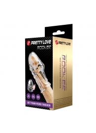 Прозрачная насадка на пенис Booker - 8 см. - Baile - в Туле купить с доставкой