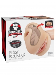Телесный мастурбатор-вагина Pussy Pounder Squeeze Stroker - Pipedream - в Туле купить с доставкой