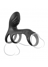 Черная насадка на пенис Ultimate Couples Cage Pro - Pipedream - в Туле купить с доставкой