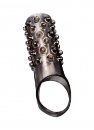 Дымчатая насадка на пенис с выпуклостями - 12 см. - Sex Expert - в Туле купить с доставкой