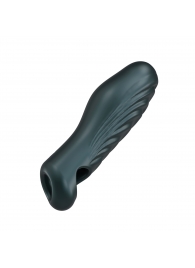 Серая силиконовая насадка на пенис с подхватом Manwan Ryzer - Manwan - в Туле купить с доставкой