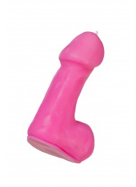Розовая свеча в форме пениса - 47 гр. - Pecado - купить с доставкой в Туле