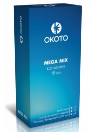 Презервативы OKOTO Mega Mix - 18 шт. - Sitabella - купить с доставкой в Туле