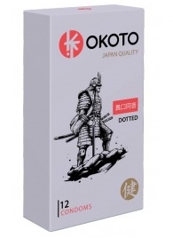 Точечные презервативы OKOTO Dotted - 12 шт. - Sitabella - купить с доставкой в Туле