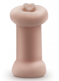 Телесный люминесцентный двусторонний мастурбатор Tasha - Blush Novelties - в Туле купить с доставкой