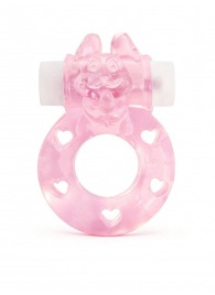 Розовое эрекционное виброкольцо в форме зайчика - 1137 - в Туле купить с доставкой