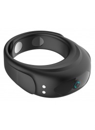 Черное эрекционное виброкольцо на ремешках - Boys of Toys - в Туле купить с доставкой