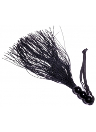 Черная силиконовая плетка - 25,4 см. - Boys of Toys - купить с доставкой в Туле