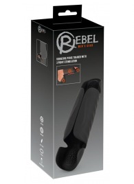 Черный вибромастурбатор с трехточечной стимуляцией Penis Trainer with 3 Point Stimulation - Orion - в Туле купить с доставкой