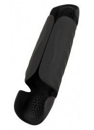 Черный вибромастурбатор с трехточечной стимуляцией Penis Trainer with 3 Point Stimulation - Orion - в Туле купить с доставкой