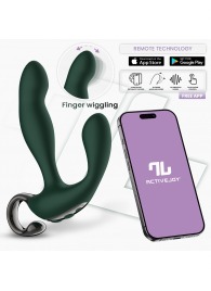 Зеленый вибромассажёр простаты Greeny - 12,8 см. - Intoyou - в Туле купить с доставкой