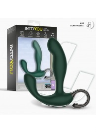 Зеленый вибромассажёр простаты Greeny - 12,8 см. - Intoyou - в Туле купить с доставкой
