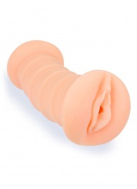 Телесный двусторонний мастурбатор с вибропулей и эрекционными кольцами в комплекте - Sexy Girl - в Туле купить с доставкой