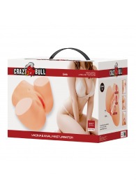 Телесный мастурбатор Liora с 2 любовными тоннелями - Baile - в Туле купить с доставкой