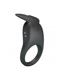 Черное перезаряжаемое виброкольцо Carlton - Baile - в Туле купить с доставкой