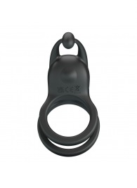 Черное перезаряжаемое виброкольцо Goodwin - Baile - в Туле купить с доставкой