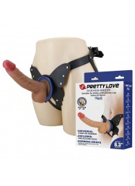 Поясной страпон Wells: трусики в форме бабочки и фаллоимитатор-насадка - Baile - купить с доставкой в Туле