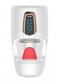 Белый мастурбатор с язычком и возвратно-поступательными движениями - Secwell - в Туле купить с доставкой