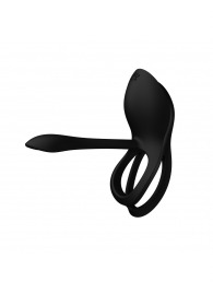 Черное эрекционное виброкольцо Bayek с пультом ДУ - Zalo - в Туле купить с доставкой