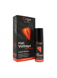 Жидкий вибратор Orgie High Voltage Strawberry - 15 мл. - ORGIE - купить с доставкой в Туле