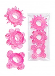 Комплект из 3 розовых эрекционных колец - Erowoman-Eroman - в Туле купить с доставкой