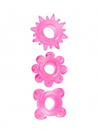 Комплект из 3 розовых эрекционных колец - Erowoman-Eroman - в Туле купить с доставкой