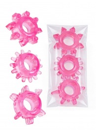 Комплект из трех розовых эрекционных колец - Erowoman-Eroman - в Туле купить с доставкой