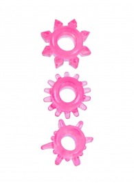 Комплект из трех розовых эрекционных колец - Erowoman-Eroman - в Туле купить с доставкой