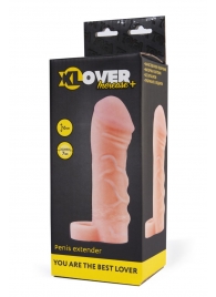 Фаллическая удлиняющая насадка с кольцом для фиксации - 16 см. - ToyFa - в Туле купить с доставкой