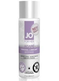 Лубрикант на водной основе для женщин JO AGAPE LUBRICANT ORIGINAL - 60 мл. - System JO - купить с доставкой в Туле