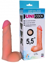 Фаллическая насадка Харнесс UNICOCK 5,5  - 17 см. - LOVETOY (А-Полимер) - купить с доставкой в Туле