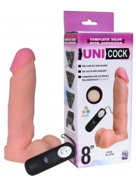 Фаллическая насадка Харнесс UNICOCK 8  с вибрацией - 20 см. - LOVETOY (А-Полимер) - купить с доставкой в Туле