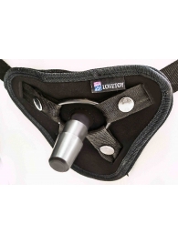 Страпон с 2 насадками и вибрацией UniStrap - 20 и 18 см. - LOVETOY (А-Полимер) - купить с доставкой в Туле