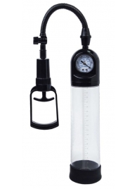 Чёрная вакуумная помпа A-toys с манометром и прозрачной колбой - A-toys - в Туле купить с доставкой