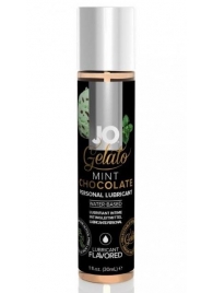 Лубрикант с ароматом мятного шоколада JO GELATO MINT CHOCOLATE - 30 мл. - System JO - купить с доставкой в Туле