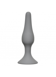 Серая малая анальная пробка Slim Anal Plug Small - 10,5 см. - Lola Games
