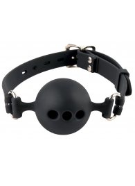 Силиконовый кляп-шар с отверстиями для дыхания Silicone Breathable Ball Gag Small - Pipedream - купить с доставкой в Туле