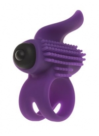 Эрекционное кольцо с подхватом мошонки и стимуляцией клитора Bullet Lastic Ring - Adrien Lastic - в Туле купить с доставкой