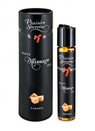 Массажное масло с ароматом карамели Huile de Massage Gourmande Caramel - 59 мл. - Plaisir Secret - купить с доставкой в Туле